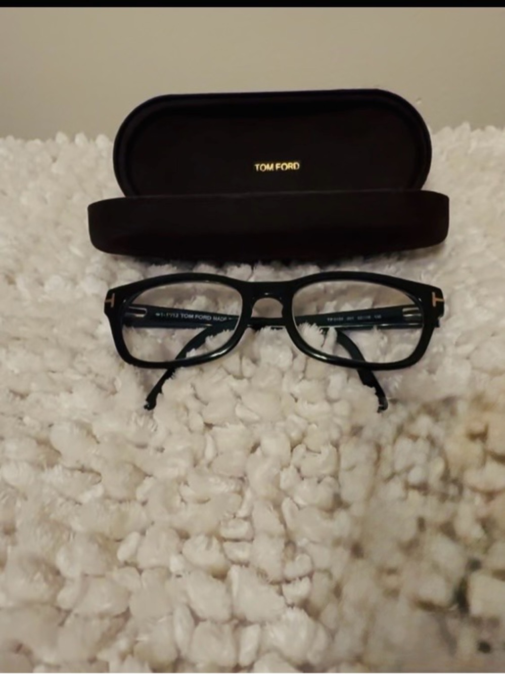 Tom Ford men's blk TF5184 glasses w/ original case, gently used.